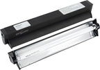 REPTI ZOO 8W Reptile T5 HO UVB Lighting Combo Kit, Light Fixture Reptile Terrarium Hood, with Detachable Curved Reflector and 1pc Desert 10.0 UVB T5 Lamp, ETL certificated