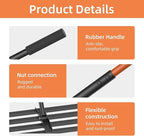 Lawn Leveling Rake 30"x10", Heavy-Duty Stainless Steel Yard Leveling Rake, Professional Soil Leveling Tool for Pastures, Golf Lawns, Gardens, Yards (Black)