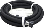 Taisia 5/8" Soaker Hose 15 ft Round Rubber Garden Water Hoses, Heavy Duty Drip Hose for Watering Irrigation, Water Seeper Soaker Hoses for Garden, Lawn and Plants