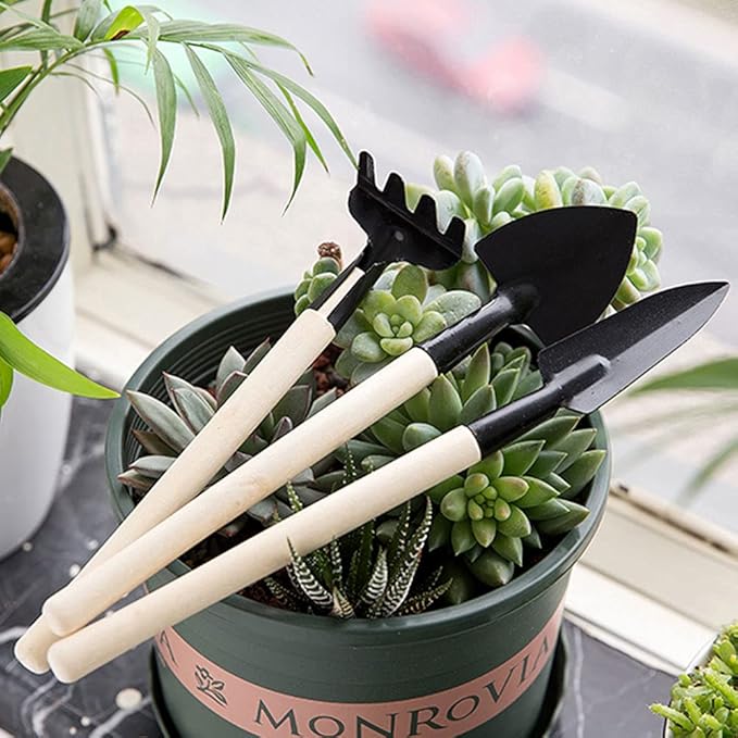 19Pcs Succulent Tools,Mini Garden Small Gardening Tools Indoor, Transplanting Gardening Tools,Pruning Shear Gardening Scissors,Hand Tool kit for Bonsai Indoors Small Plants (Blue)