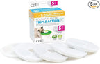 Catit Triple Action Replacement Original Water Fountain Filters, 5 Pack – Official Replacement Filters for Catit Cat Drinking Water Fountains