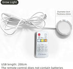 LED Grow Light Wall Hanging Planters with USB Power, Remote Control, Modern Decor for Indoor/Outdoor Plants, Living Room, Garden, Patio 2 Pack Black