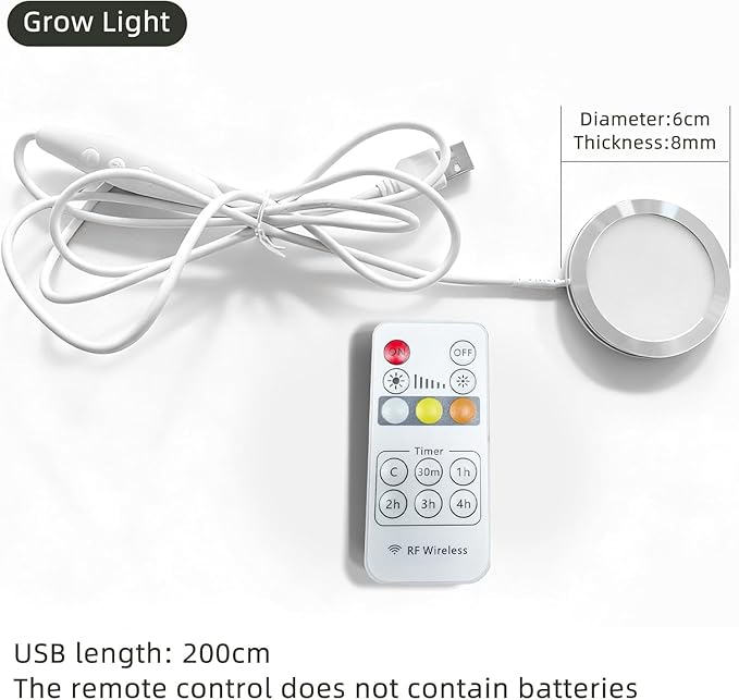 LED Grow Light Wall Hanging Planters with USB Power, Remote Control, Modern Decor for Indoor/Outdoor Plants, Living Room, Garden, Patio 2 Pack Gold