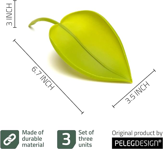 Peleg Design Leaflow Plant Pot Watering Funnel (Set of 3), Plant Watering Funnel for Indoor and Outdoor Plants, Watering Leaves for Plants