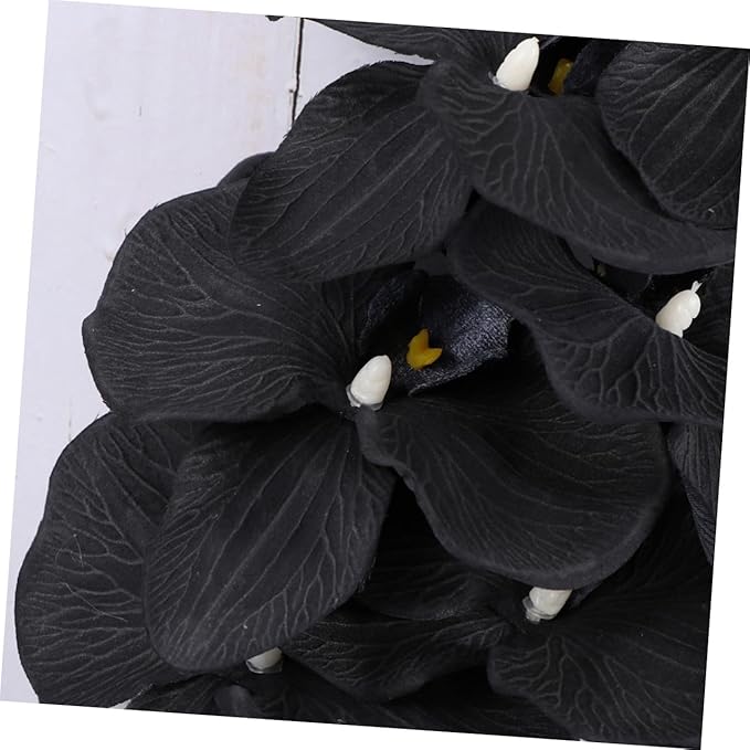 Artificial Phalaenopsis Orchid Flowers Lifelike Simulation Silk Floral Home Decoration Photography Props for Living Room and Wedding Décor