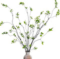 4 Pcs Artificial Ficus Branches Faux Eucalyptus Stems, 47.2 Inch Fake Greenery Stems Artificial Plants for Vase Filler Decoration, Fake Leaves Branches Centerpieces Decor