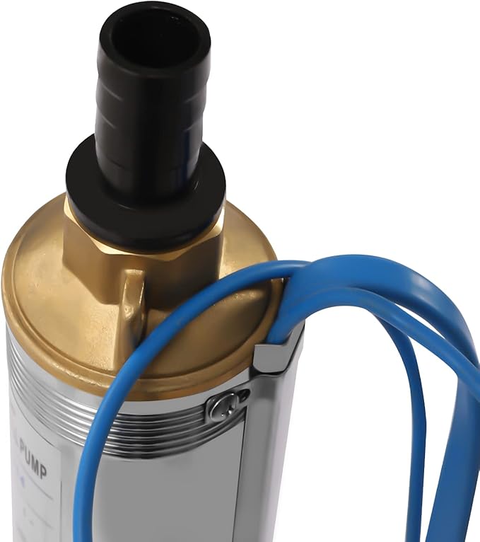 Submersible Pumps 3" OD Pipe 110V/60HZ 0.75KW 1HP Stainless Steel submersible well pump 1" Outlet Submersible Bore Pump submersible well pump with Control Box for Industrial and Home Use (0.75KW 1HP)