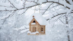 Premium Wooden Lincolnlog Bird House Kit - Birdhouse Kits - Build it Yourself Birdhouse for Adults to Build - Woodworking Adult Crafts & DIY Bird House, Relax Crafts Gifts Wood Projects