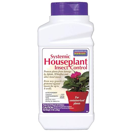 Bonide Systemic Houseplant Insect Control, 8 oz Ready-to-Use Granules for Indoors and Outdoors, Protects Plants from Insects (Pack of 12)