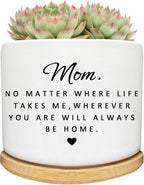 Mom Gifts from Daughter Son, Succulent Cactus Cute Planter Plant Pots Gifts for Mom, for Mom Mama Mother, Mom Birthday Gifts, Best Mom Ever Gifts, Gardening Gifts for Mom