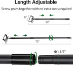 Oliynedy Stirrup Hoe Cultivator Garden Tool Heavy Duty,Scuffle Loop Action Hoe Weeding Gardening Hand Tools for Women Kids Men,Metal Weeder Scraper Garden Hoe Rake Weed Puller Long Handle 32-72