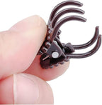 100Pcs Large Plant Clip,Daisy Garden Flower Plant Clip,for Orchids Vine Clip Support Stem Vine Upright Growth (Brown)