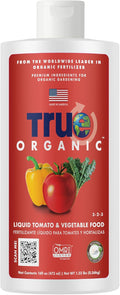 True Organic Liquid Tomato & Vegetable Food – Organic Fertilizer for Superior Harvests – 32 fl. oz. Bottle Covers 60 Sq. Ft.