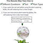 10pcs Plant Watering Devices, Planter Self Watering Globes for Home Potting, Plastic Garden Flower Plant Watering Spikes Automatic Plant Waterer System Set Suit for All Indoor Outdoor Plant