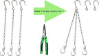 Chain for Hanging Plants,11 Inch Silver Hanging Chain, Small Hanging Basket Chain Kits with Hooks for Bird Feeder Hanging Plant Extender Porch Wind Chime (Silver, 11 Inch-12PCS)