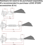 LOVE STORY Custom Size 6'x12'x13.4' Terra Red Sun Shade Sail Right Triangle Sunshade Fabric Awning Canopy for Patio Backyard Carport Pergola (Customized)