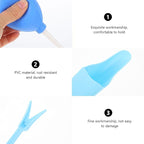 FRCOLOR Garden Tool Set for Succulent and Pot Planting, 5pcs Crystal Blue Gardening Accessories with Shovel and Watering Pot for Indoor and Outdoor Yard Care