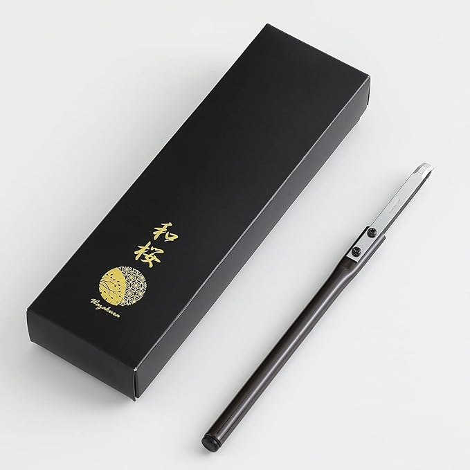 Wazakura Bonsai Triangle Shaped Double Edge Jin Knife 8.2 inches (210 mm) Made in Japan, Deadwood Carving Tool, Japanese Bark Scraper - Triangle Shape