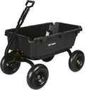 BILT HARD 1200 lbs Poly Garden Dump Cart, 7 Cu Ft Capacity Heavy Duty Garden Carts, Quick Release, 2-in-1 Convertible Handle for Yard, Outdoor