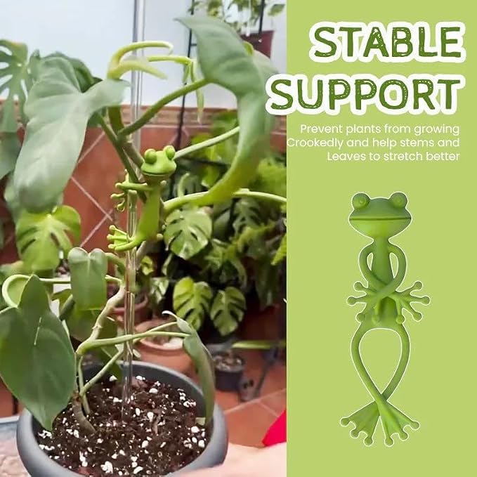 5PCS Frog Plant Stand Frog Plant Supports Holder Plant Climbing Fixture Clips 2026 New Multipurpose Frog Plant Vine Traction for Garden Flower Pot Decor Planter Gift