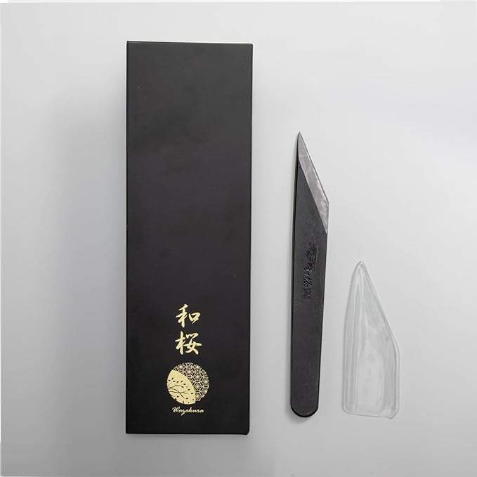 Wazakura Kiridashi Knife - Right Hand Japanese Marking & Woodworking Knife | Hand Forged Razor Sharp Carbon Steel Blade Made in Japan (21mm)