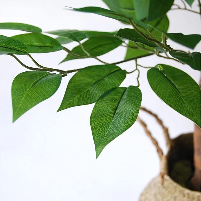 BLAINE | Ficus 59in | Decorative Artificial Plants | Large Artificial Plant | Artificial Plants for Indoor/Outdoor use | Realistic Decorative Artificial Plant for Home