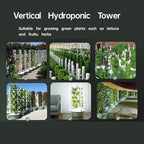 Hydroponic Growing Kit System with 4 LED Grow Lights,Hydroponics Tower Set, 7 Layer 28 Pots Planter, Vertical Hydro Tower Indoor Herb Garden Kit for Lettuce, Veggies, and Fresh Greens
