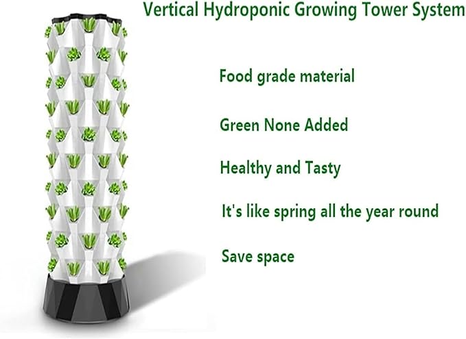FLTRGO Hydroponics Growing System Hydroponics Tower Growing System, Indoor Plant Water Cycle Garden Growing Systems Vertical Hydroponic Pineapple Aeroponic Tower Hydroponic Towe