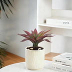 Artificial Aloe Vera Plant, 11Inch Realistic Large Fake Succulents for Indoor Outdoor Home Decor, Red