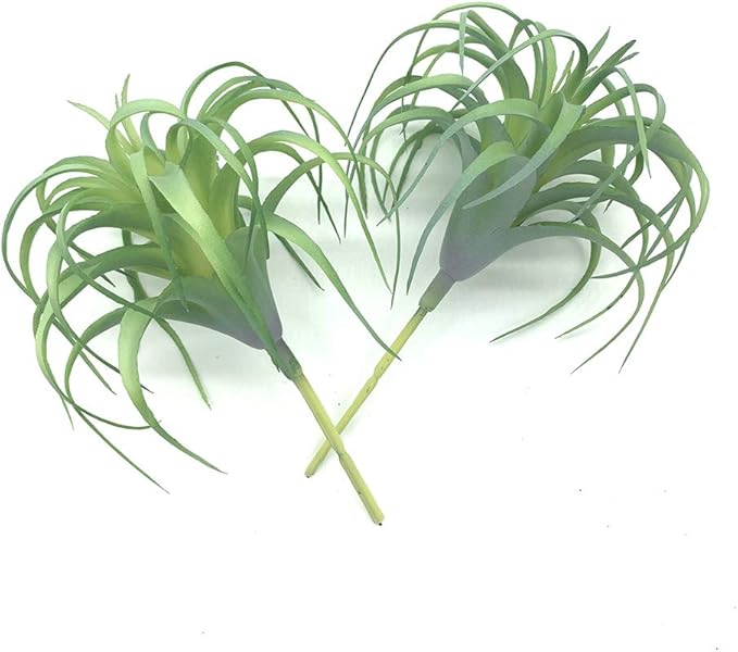 2 PCS Artificial Succulents Plants Real Touch Lifelike Succulants Plants Faux Greenery Plants Garden DIY Home Office Decoration Ornament (Air Plant)