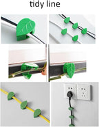 60PCS Plant Climbing Wall Fixture Clips Self-Adhesive Plant Fixer Invisible Leaf Shaped Wall Vines Fixing Clips Hook Plant Vine Traction for Home Decoration and Cable Wire Fixing