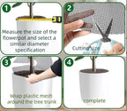6 Pack Plant Pot Grids, Cuttable Plant Pot Soil Protectors Covers, Used to Keep Animals Out of flowerpots Perfect for Indoor and Outdoor Plants (Small)