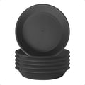 Plant Saucer 8.6 inch (6.9" at Base) Pack of 6, Thick Strong Durable Plastic Planter Water Catcher Trays for Pots Indoors Potted Flower Bottom Drainage Catch Plate Drain Drip Dish for Outdoor
