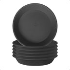 Plant Saucer 8.6 inch (6.9" at Base) Pack of 6, Thick Strong Durable Plastic Planter Water Catcher Trays for Pots Indoors Potted Flower Bottom Drainage Catch Plate Drain Drip Dish for Outdoor