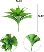 Artificial Agave Plants, 13.8Inch Realistic Faux Plant for Indoor Outdoor Home Decor, Green