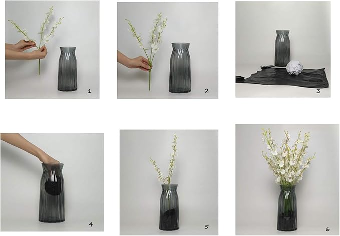 Silk Flowers in Bulk Wholesale Artificial Orchids, 10 Pcs (Each 20”), for Wedding Festive Party Home Office Decoration, No Include Vase