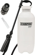 Chapin 20006 Pump Sprayer, 3‑Gallon, Lawn & Garden, Translucent Poly Tank, Funnel‑Top, SureSpray Anti‑Clog Filter, Adjustable Cone Nozzle & 34" Hose for Fertilizer, Weed & Pest Application