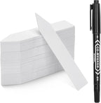 KINGLAKE 100 Pcs 4 Inch Plastic Plant Garden Labels Pot Marker Nursery Garden Stake Tags White