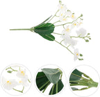 Cabilock Real Touch Artificial Orchids Long Stem Phalaenopsis for Home Decor Butterfly Branches Faux Stems Elegant Orchids Living Fake Flowers Decorative Flower Branches