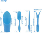 PENCK Soil Scoop for Indoor Plants - Plastic Mini Garden Plant Care Shovel Hand Tools Transplanting Succulent Cultivation Digging Scoops Kits, Blue