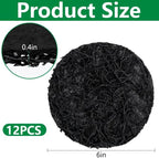 12 Pack Pot Mesh Drainage Discs, 6 Inch Thickened Drainage Hole Insert Pads, Reusable Plant Pot Bottom Mesh Mats for Indoor Outdoor Gardening to Prevent Soil Loss and Keep Root Healthy