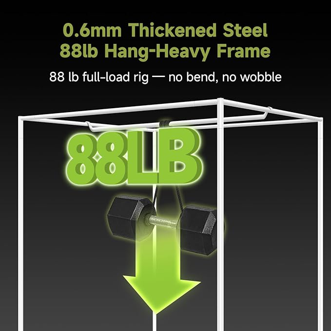 3x3 ft Grow Tent Complete Kit, All-in-One Fan with Activated Carbon Filter, 240W Full Spectrum LED Grow Light, 32"x32"x63" High-Reflective 1680D Diamond Mylar Tent and Smart Controller-1