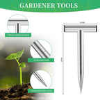 Sukiise Hand Dibber, Seed Dibber, Bulb Planter Tool, Seed Planter Tool, Hole Digger for Plant Labels, for Self Watering Stakes, Hand Held Bulb Planter for Tulip Daffodil Crocus Garden Tool