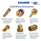 Dramm 12350 Seedling Nozzle – Solid Brass Fine Mist Sprayer for Fragile Plants, Seedlings, and Cuttings – Extra-Fine Hollow Cone Pattern for Gentle Watering, Gold