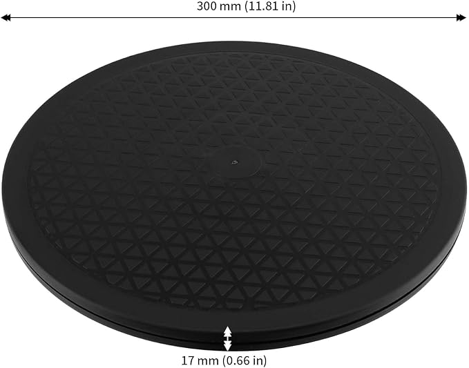 JAPCHET 6 Pack 12 Inch Bonsai Turntable, Heavy Duty Rotating Lazy Susan Turntable Garden Swivel Stand Turntable, 44lbs Loading Capacity