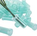 400-Pack Floral Water Tubes for Flower Arrangements, 1.6 Inch Flower Water Vials with Caps, Plastic Rose Water Tubes for Milkweed Stem Cuttings Arrangements, Blue (0.7 Inch Opening)