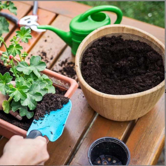 6 Pack Plant Pot Grids, Cuttable Plant Pot Soil Protectors Covers, Used to Keep Animals Out of flowerpots Perfect for Indoor and Outdoor Plants (Small)