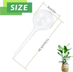 Pynqdfu 8 Pcs Clear Plant Watering Globes,Plastic Self Watering Bulbs Ball,Garden Water Device for Plant Indoor Outdoor(Small)