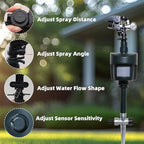 Motion Activated Sprinkler Outdoor Waterproof Repellent for Yard