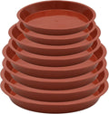 4 Size Round Plant Saucer,8 Pack Pant Pot Trays, Plant Saucers for Indoors and Outdoors, Seed Starting Tray, Growing Trays,Terracotta（4",5",6",8"）